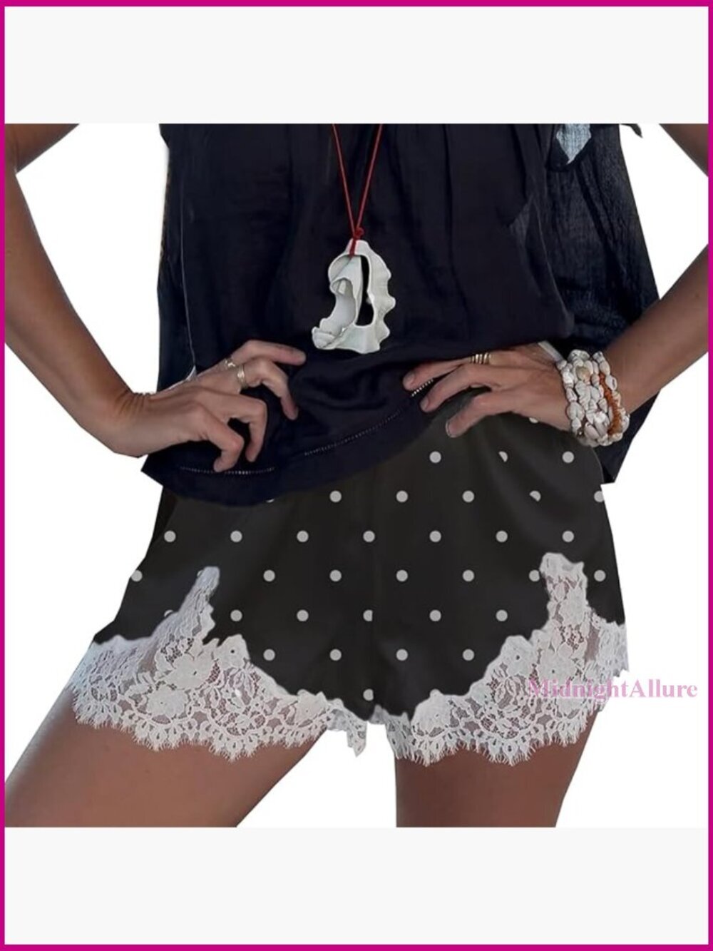 Women Satin Lace Polka Dot Low Rise Micro Mini Shorts Y2K Going Out